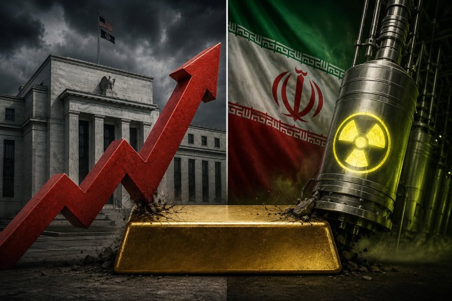 Iran's industrial sector with nuclear energy symbols and economic growth arrow.